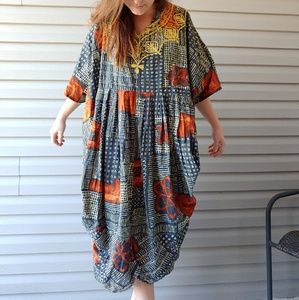 Loose Fitting Printed Maxi dress, x large